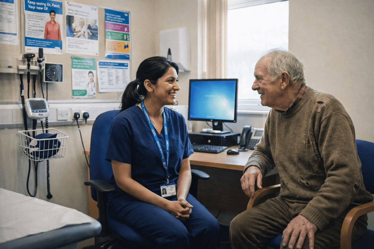 Doctor with patient consultation